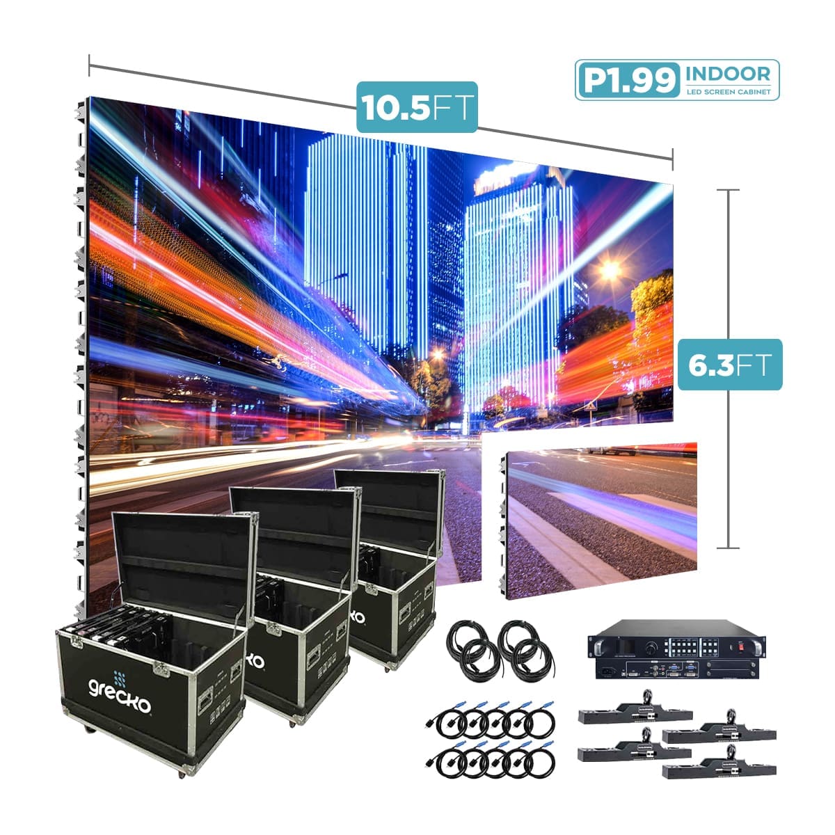 Pantalla LED NovaStar P1.99mm – 3.20 x 1.92 mtrs – (20 Paneles)