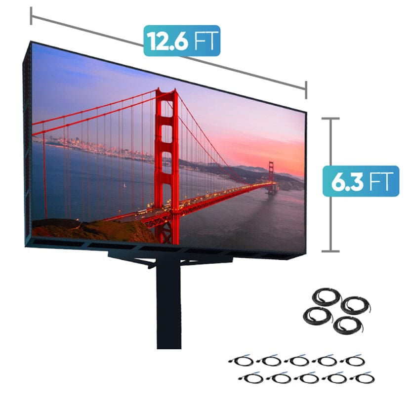 Pantalla LED NovaStar P8mm – 3.84 x 1.92 mtrs – (8 Paneles)